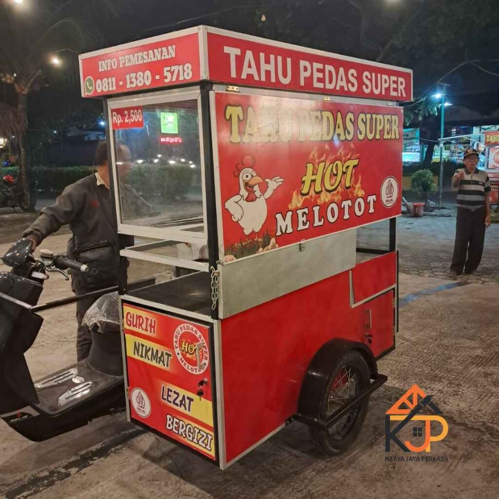 Gerobak jualan keliling modern minimalis harga murah
