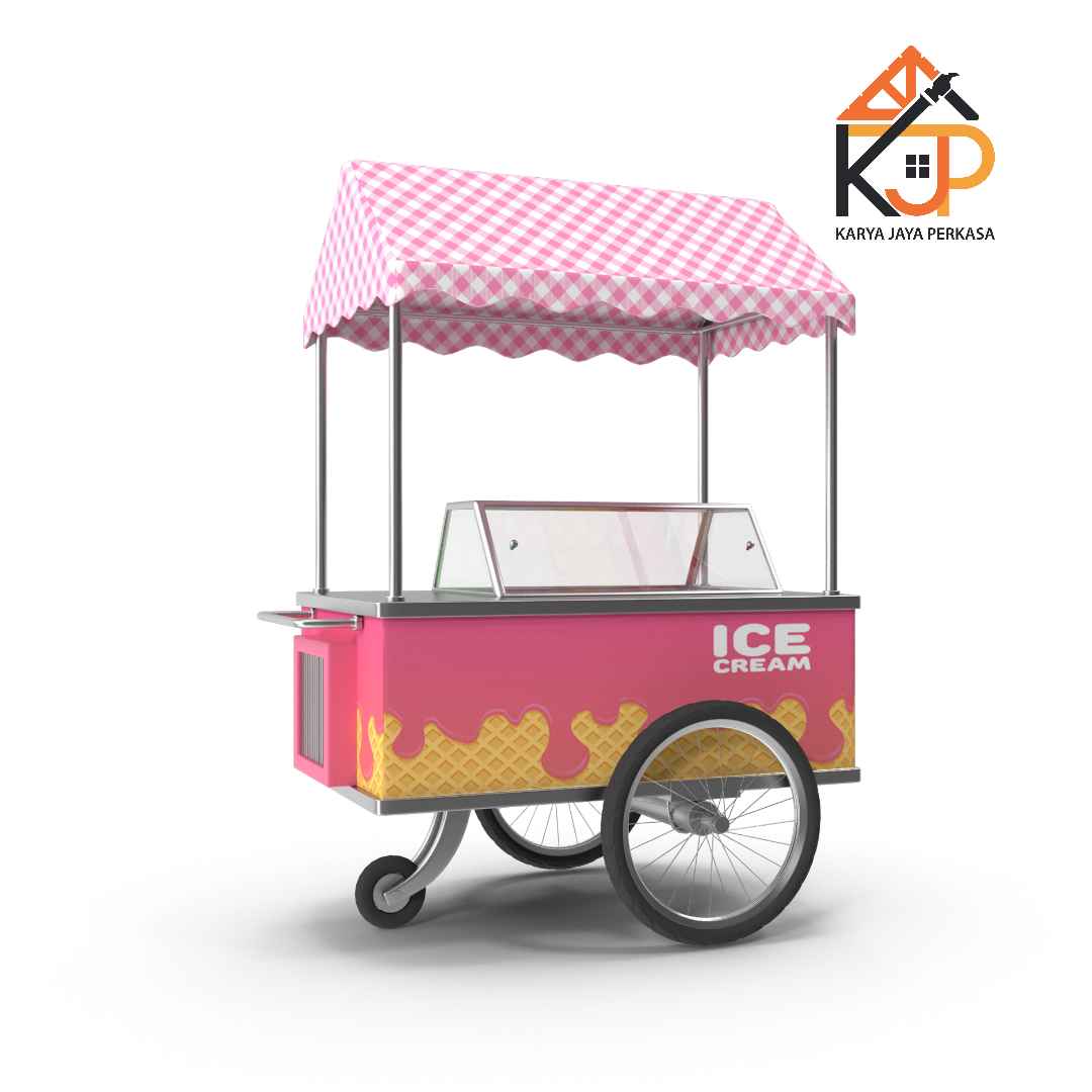 Gerobak jualan aluminium modern minimalis Gerobak jualan aluminium modern minimalis