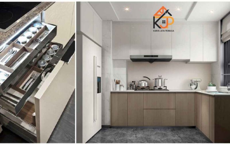 Kitchen Set Dapur Kecil Minimalis Tanpa Island Hemat Ruang