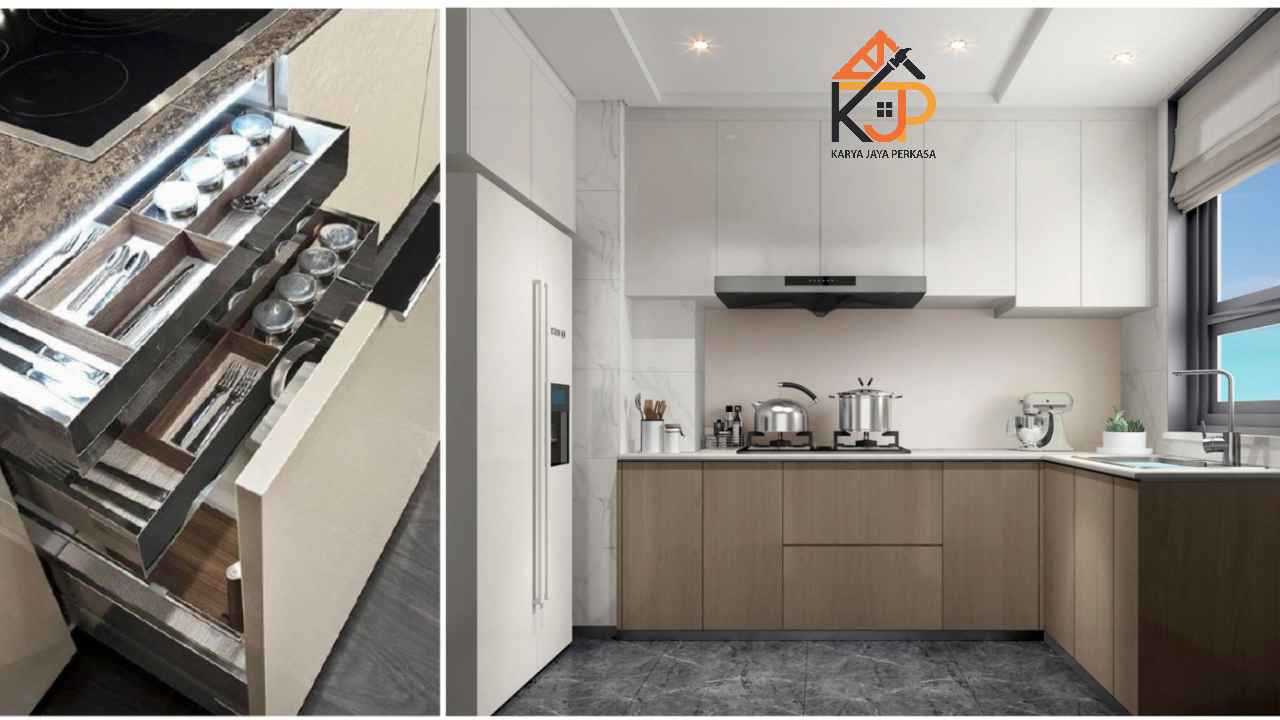 Kitchen Set Dapur Kecil Minimalis Tanpa Island Hemat Ruang