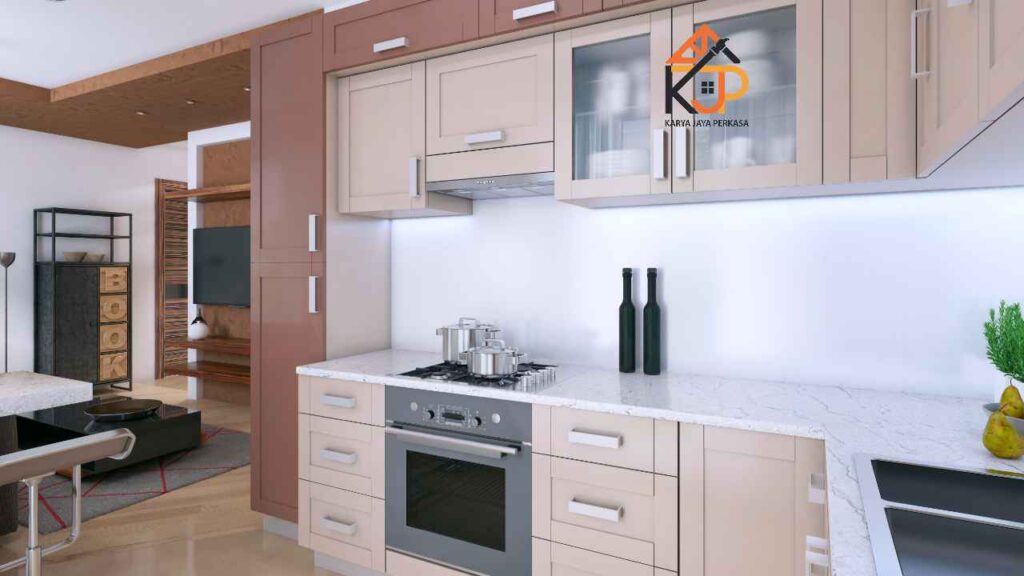 Kitchen Set Dapur Kecil Minimalis Tanpa Island Hemat Ruang