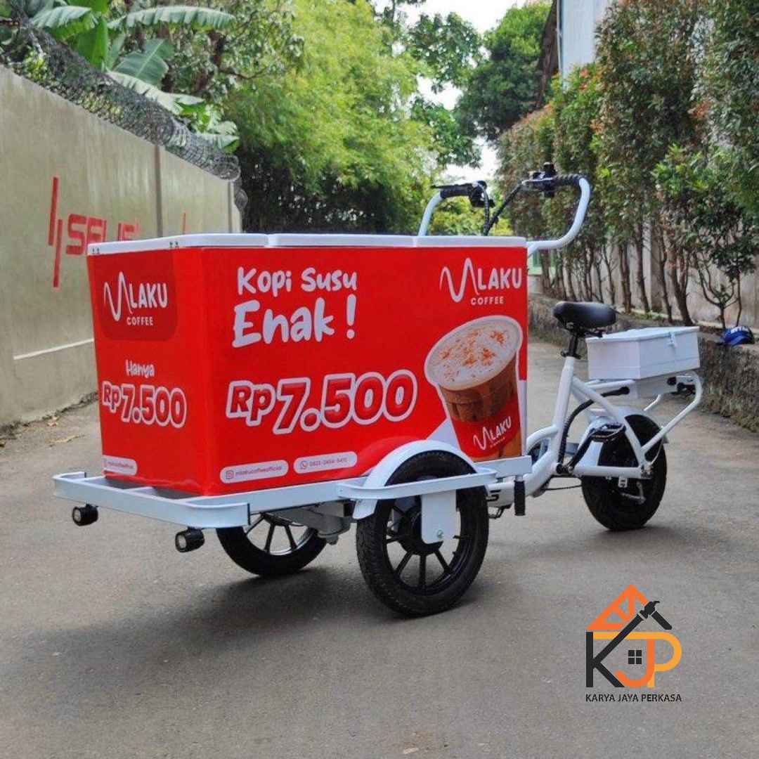 Gerobak jualan keliling modern minimalis harga murah gerobak jualan keliling