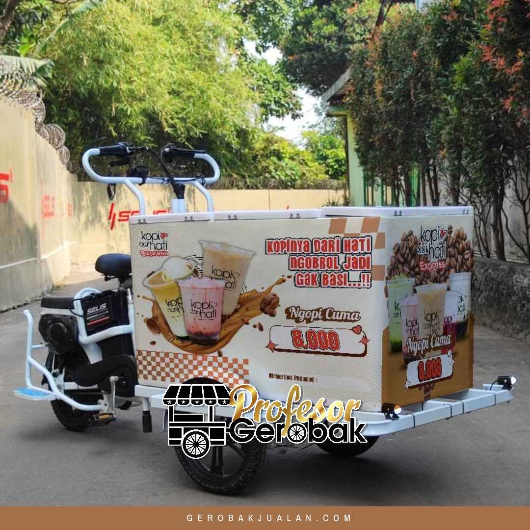 Gerobak jualan keliling custom desain unik menarik perhatian Gerobak jualan keliling custom desain unik menarik perhatian