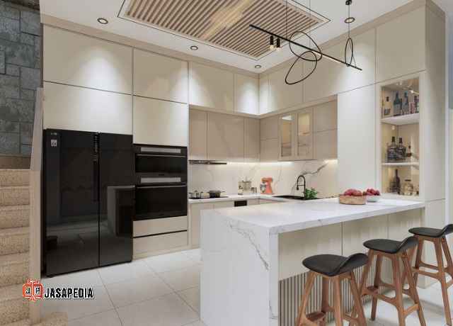 Harga kitchen set per meter di bekasi bikin dapur sempit auto mewah