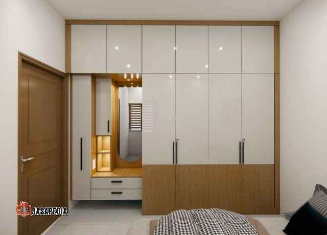 Lemari pakaian minimalis Cibinong Bogor bikin tetangga auto sirik