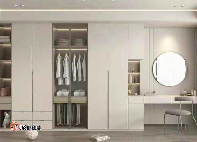 Lemari pakaian minimalis Tangerang desain unik tak ada duanya