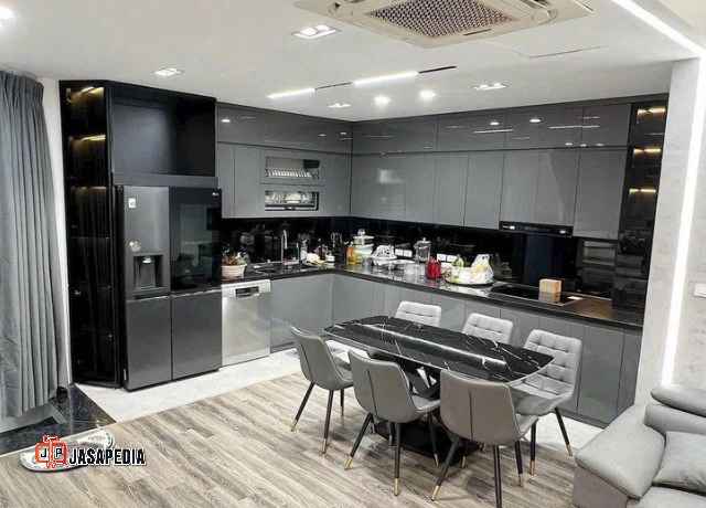 Buat kitchen set minimalis Cileungsi Bogor Tim Handal Hasil Rapi Memukau
