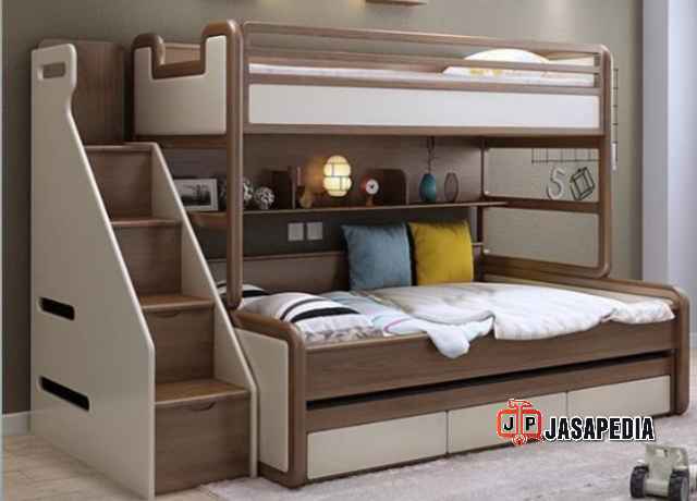 Jasa Ranjang tidur anak Tingkat minimalis Bekasi Kamar Sempit Jadi Lega!