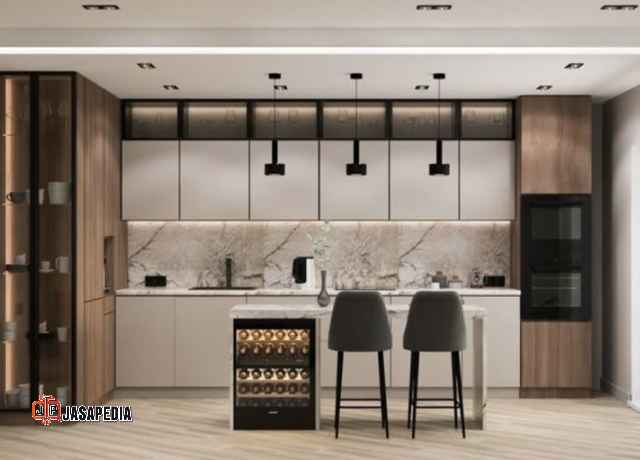 Kitchen set pvc board Bekasi anti rayap garansi resmi 10 tahun