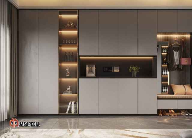 Lemari pakaian minimalis Jakarta Selatan harga pabrik kualitas juara