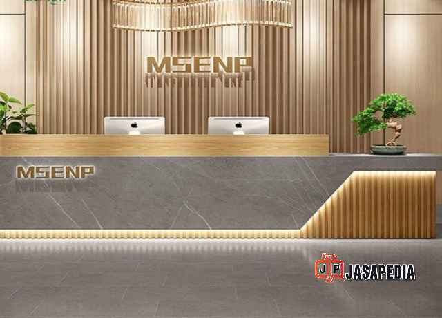 Meja Resepsionis Minimalis Custom Pas Sesuai Ukuran Ruang