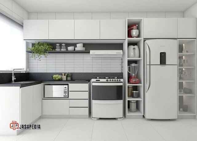 Jasa kitchen set Jakarta Barat bikin dapur sempit auto mewah