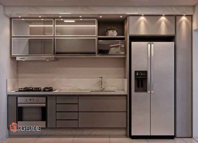 Jasa kitchen set Jakarta Barat bikin dapur sempit auto mewah