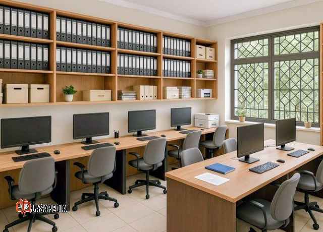 Inspirasi meja komputer custom Bogor minimalis modern yang bikin ruangan jadi mewah