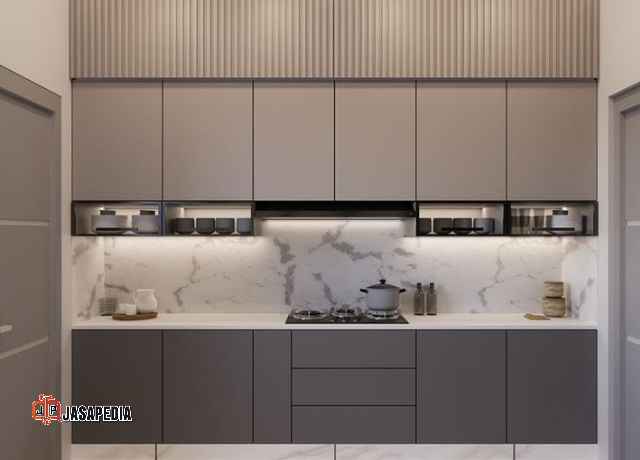 Wow! Kitchen set Puncak Bogor anti rayap, gratis kompor tanam instalasi 1 hari