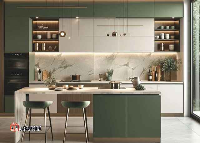 Fantastis! Kitchen set Summarecon Bekasi mewah ala sultan, harga pabrik, bonus spesial