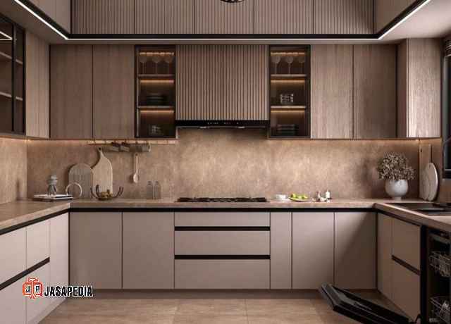 Berapa biaya buat kitchen set minimalis per meter persegi tahun 2026?