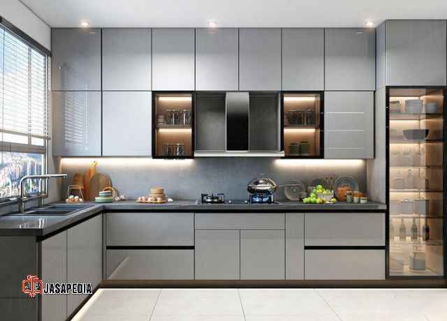 Berapa biaya buat kitchen set minimalis per meter persegi tahun 2026?