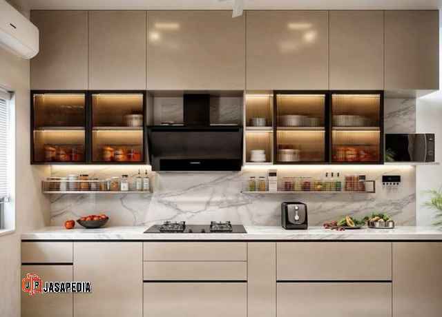 Rahasia Kitchen set Gunung Putri Bogor bahan PVC solid 100% anti rayap seumur hidup