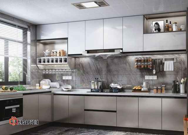 Kitchen set pvc board Bogor bikin dapur rapi mewah harga jujur Kitchen set pvc board Bogor bikin dapur rapi mewah harga jujur