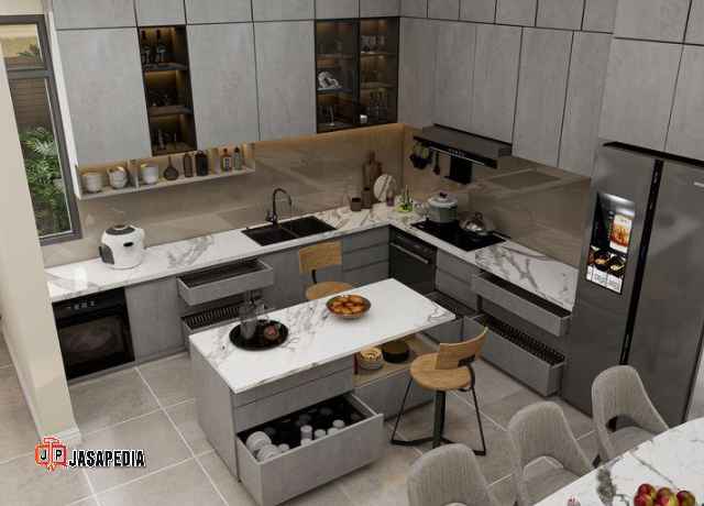 Kitchen set pvc board Jakarta lebih awet dari kayu, buktikan!