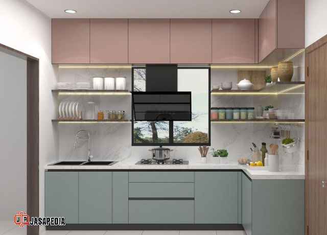 Wajib Lihat! Tren Kitchen set Neglasari Tangerang bahan HPL terbaru bikin dapur estetik