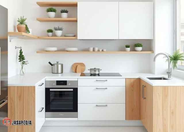 Budget bikin kitchen set minimalis per meter persegi Kualitas Premium