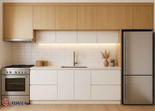 Budget bikin kitchen set minimalis per meter persegi Kualitas Premium