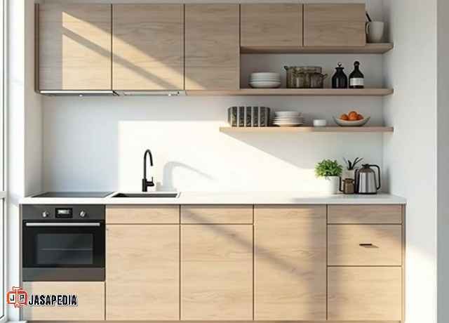 Contoh kabinet dapur untuk ruang kecil 2026 terbaru bikin hemat ruang