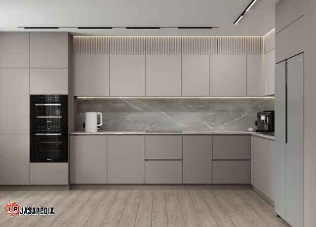 Kabinet dapur minimalis sederhana Bekasi gratis survei & desain 3D dijamin puas banget