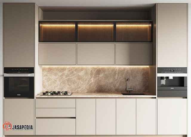 Kitchen set pvc board Karawang solusi dapur lembab bebas jamur