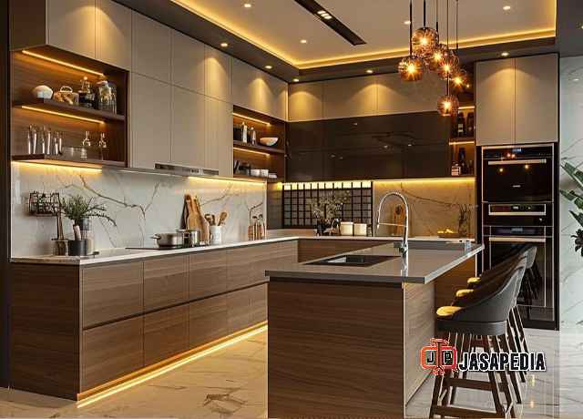 Cara menghitung Biaya pembuatan kitchen set per meter menyesuaikan anggaran