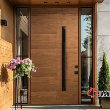 Pintu rumah hpl minimalis Bogor Desain Skandinavia Terbaru 2026 Gratis Ukur