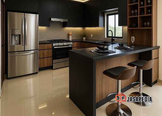 Model Tergokil custom mini bar dapur Bogor minimalis Bikin Dapur Auto Sultan!