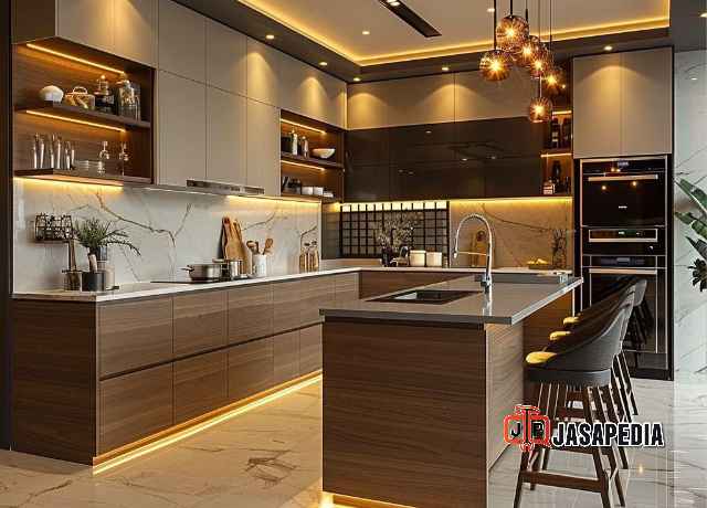Model Tergokil custom mini bar dapur Bogor minimalis Bikin Dapur Auto Sultan!