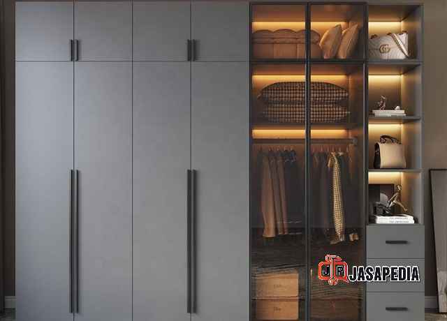 Model Pintu Kaca? Cek Harga Lemari custom per Meter Depok Desain Estetik