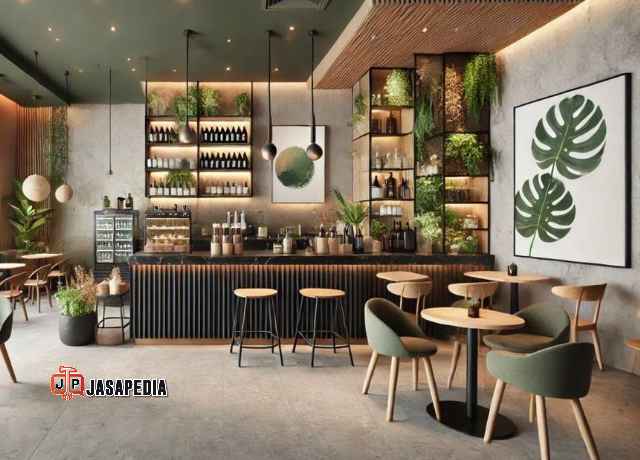 Jasa interior cafe minimalis Bogor, pakai material premium (awet selamanya)