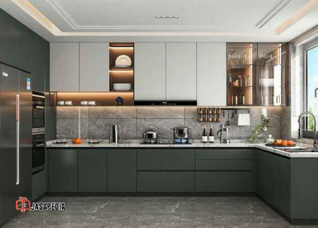 Tukang kayu custom Tangerang kitchen set, rahasia dapur awet puluhan tahun