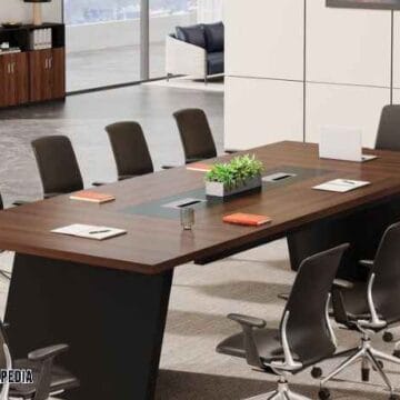 Jasa custom meja rapat Tangerang desain minimalis modern