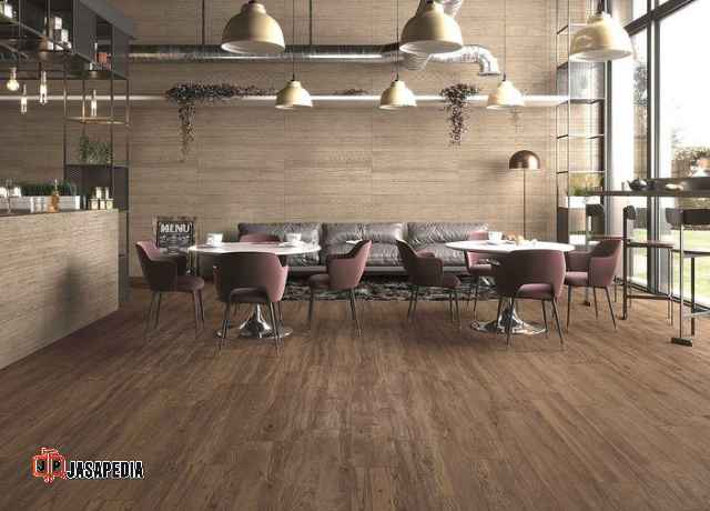Jasa pasang vinyl lantai Tangerang untuk lantai cafe dan resto tahan gores Jasa pasang vinyl lantai Tangerang untuk lantai cafe dan resto tahan gores