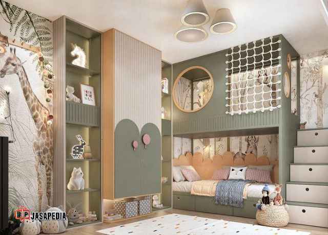 Jasa pembuatan set kamar anak Jakarta solusi kamar mungil agar terlihat luas