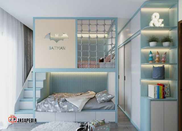 Jasa pembuatan set kamar anak Jakarta solusi kamar mungil agar terlihat luas