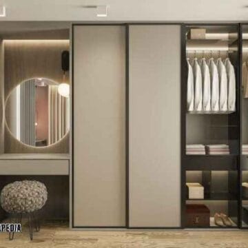 Buat Meja Rias custom Jakarta multifungsi menyatu dengan lemari pakaian
