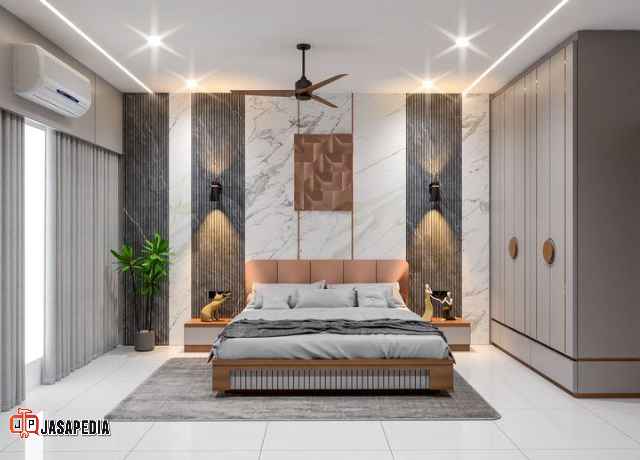 Jasa Set Kamar Tidur Mewah Depok Interior Apartemen Studio Premium
