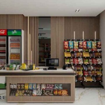 Harga Custom Meja Kasir Toko Jakarta Minimalis Modern Finishing HPL Harga Custom Meja Kasir Toko Jakarta Minimalis Modern Finishing HPL