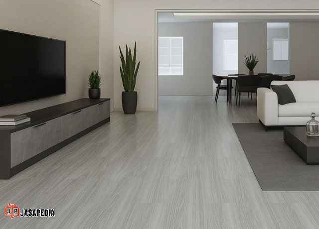 Jasa pasang vinyl lantai Bekasi harga paket per meter include bahan