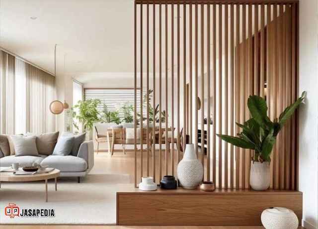 Tukang kayu custom Jakarta Pusat partisi estetik, bonus desain 3D gratis hari ini