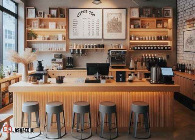 Jasa Meja Bar Cafe HPL custom tema Skandinavia Area Jakarta