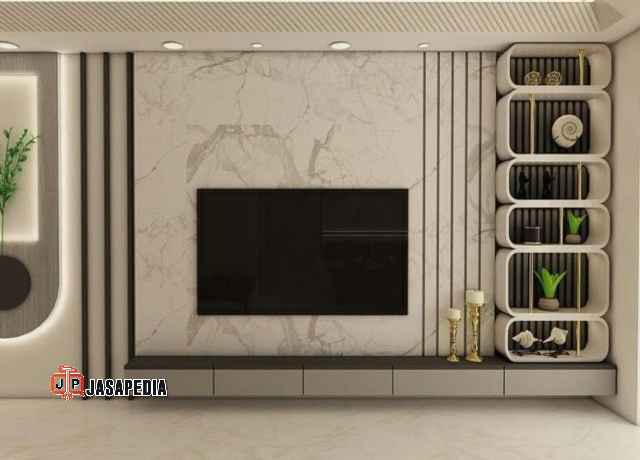 Promo Terbatas Custom lemari tv Bogor desain Skandinavian gratis ongkir