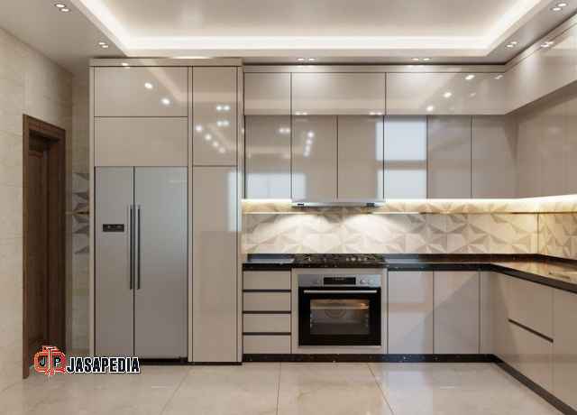 Kitchen set  Jasinga Bogor Skandinavia, solusi dapur sempit jadi luas & mewah